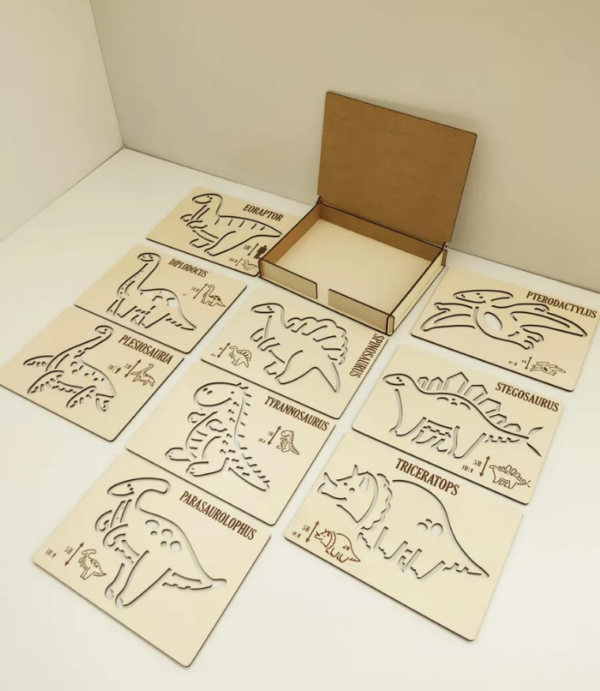 Plantilla de Dinosaurios Montessori: Ejercicios de Línea y Dibujo